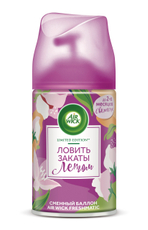 Освежитель воздуха аэрозольный AirWick Freshmatic Нежный шелк и лилия сменный баллон, 250мл