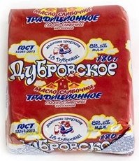 Масло сливочное Дубровка Дубровское Традиционное 82.5%, 180г
