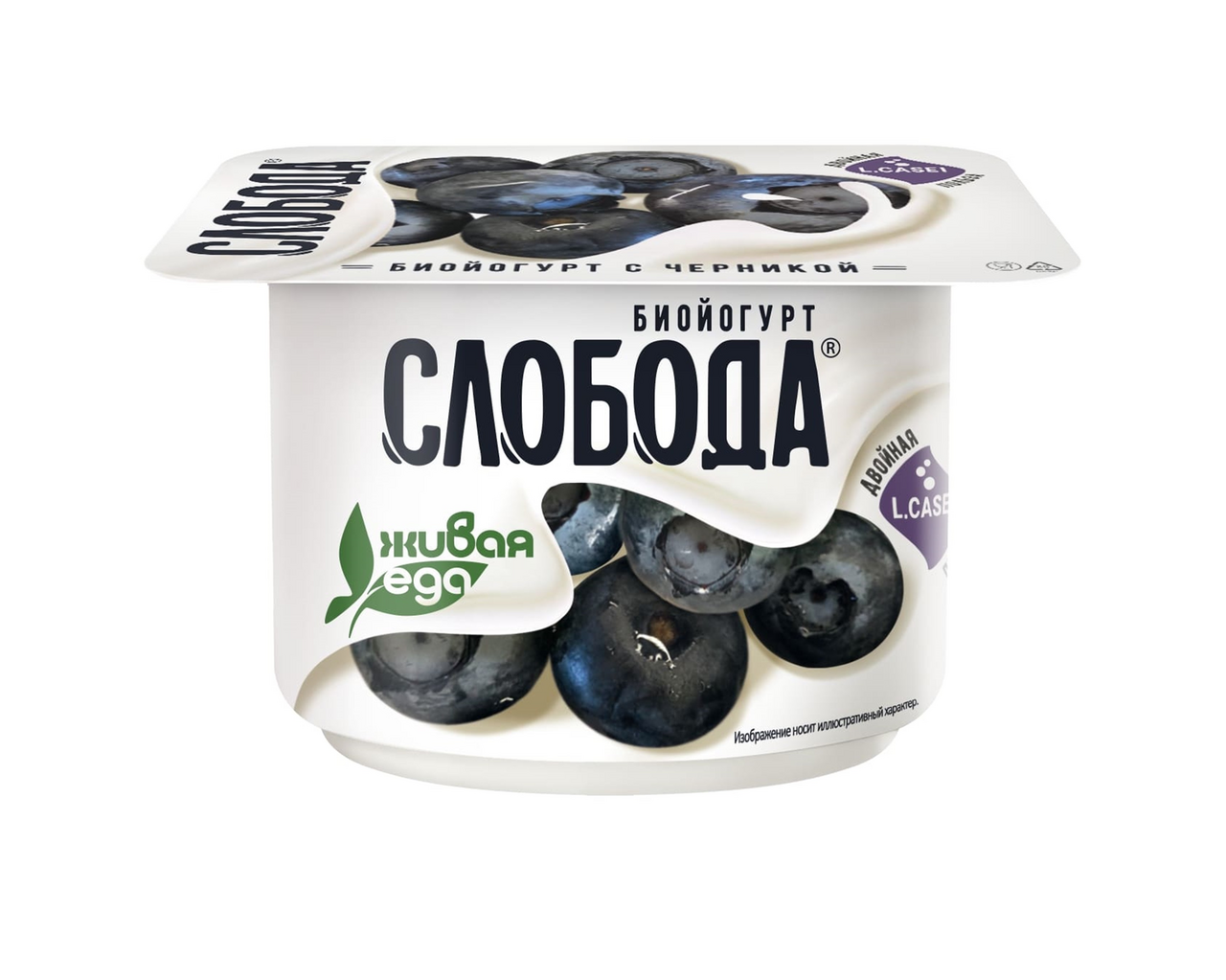 Биойогурт густой Слобода с черникой 2.5%, 125г