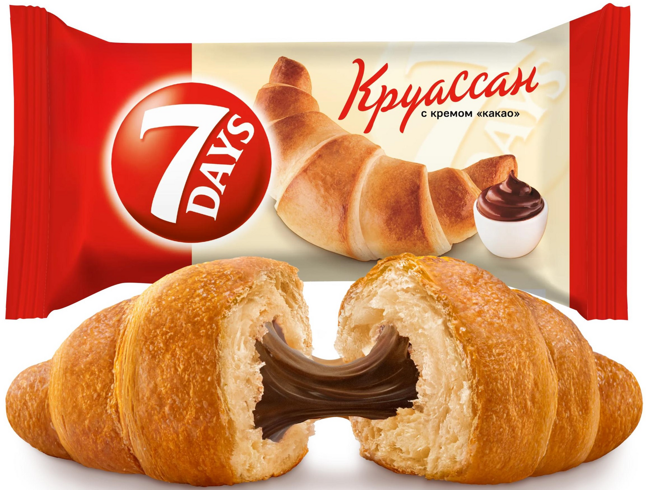Круассан 7 Days с кремом какао, 65г