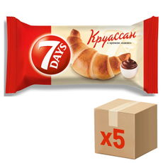 Круассан 7 Days миди с кремом какао, 65г x 5 шт