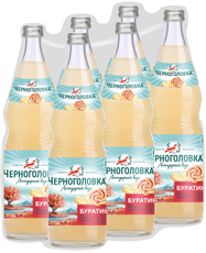 Лимонад Черноголовка Буратино сильногазированный, 1л x 6 шт