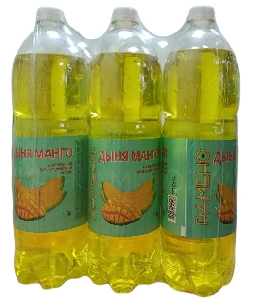 Напиток Рамено дыня и манго газированный, 1.5л x 6 шт