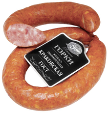 Колбаса Ближние горки Краковская полукопченая ГОСТ, 400г