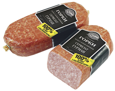 Колбаса Ближние горки Гурман сервелат варено-копченая, 500г