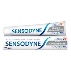 Зубная паста Sensodyne Экстра отбеливание для чувствительных зубов с фтором, 75мл