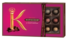 Конфеты A.Korkunov шоколадные ассорти из темного шоколада, 192г