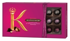 Конфеты A.Korkunov шоколадные ассорти молочного шоколада, 192г