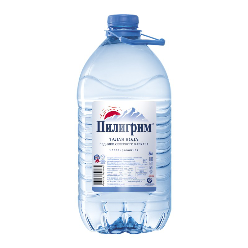 Вода Пилигрим питьевая негазированная, 5л
