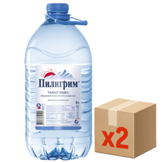 Вода Пилигрим питьевая негазированная, 5л x 2 шт