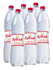 Вода Кубай питьевая газированная, 1.5л x 6 шт