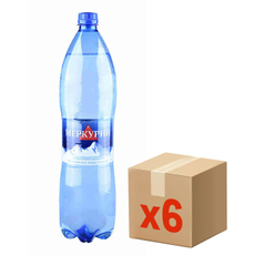 Вода Меркурий минеральная газированная, 1.5л x 6 шт