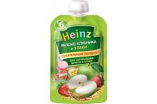 Пюре HEINZ Яблоко, чернослив и злаки, 90 г