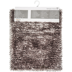 Tarrington House Коврик для ванной Chenille Shiny серо-коричневый, 50 х 80см