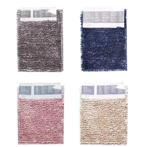 Tarrington House Коврик для ванной Chenille Shiny темно-синий, 50 х 80см