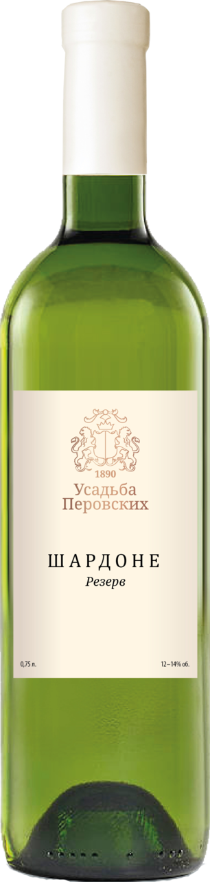 Изображение товара Вино Усадьба Перовских Шардоне Резерв белое сухое, 0.75л
