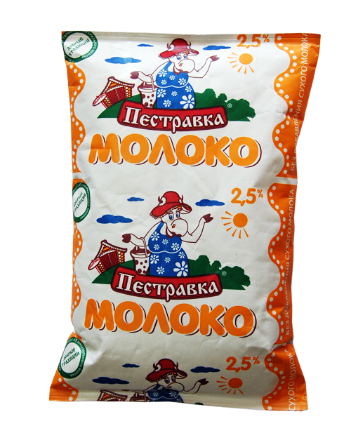 Молоко Пестравка ультрапастеризованное 2.5%, 900г