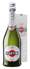 Вино игристое Martini Asti белое сладкое в подарочной упаковке, 0.75л