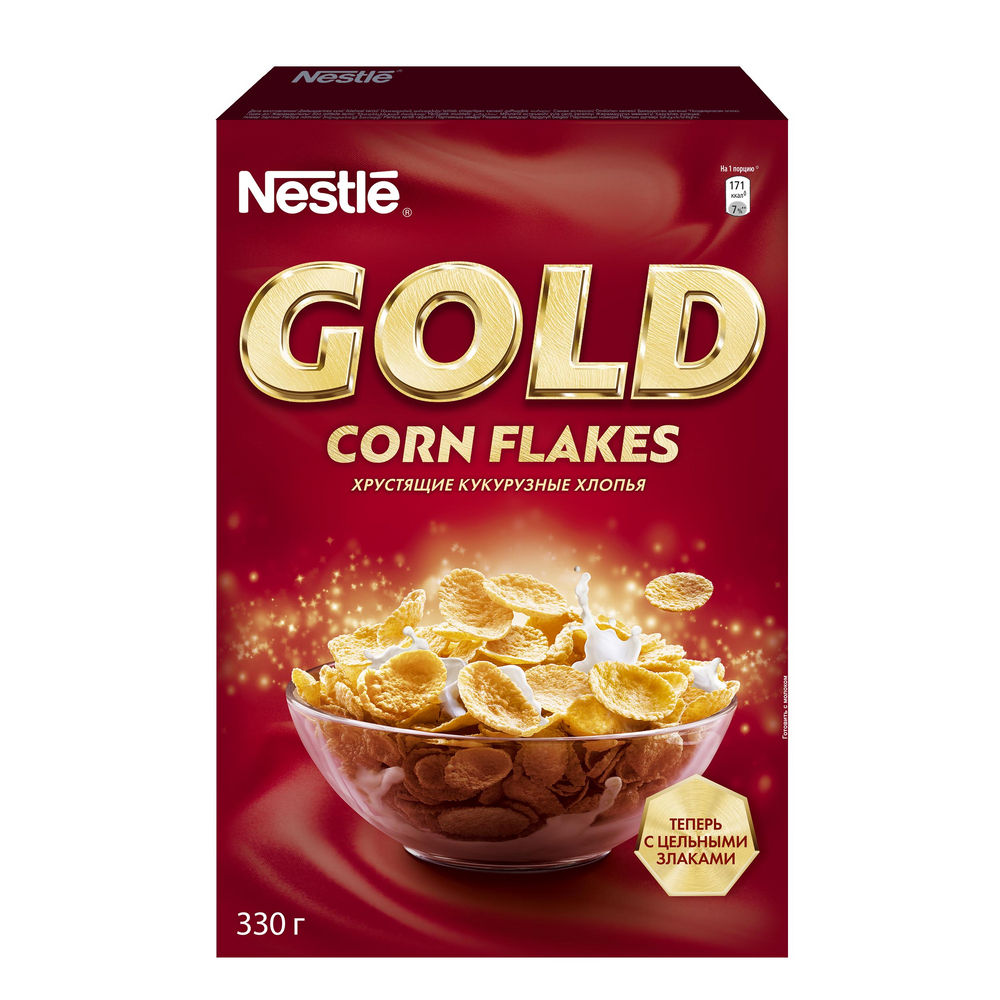 Готовый завтрак NESTLE GOLD CORN FLAKES, 330 г