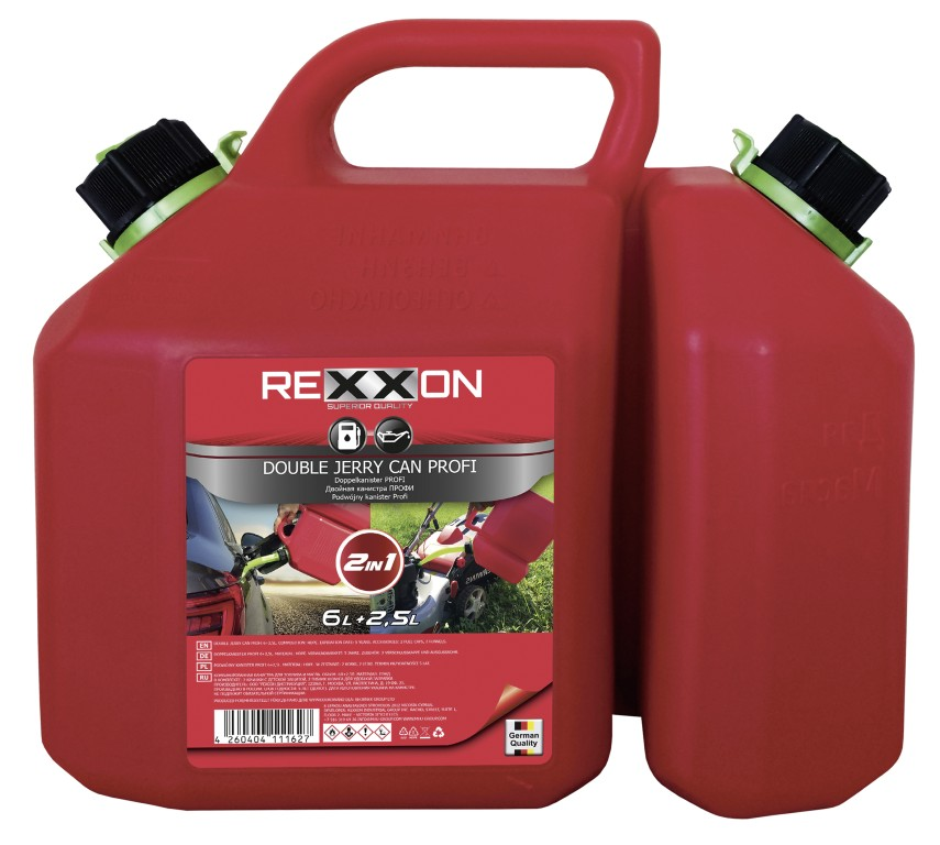 Канистра двойная REXXON Профи, 6+2,5 л купить с доставкой на дом, цены ...