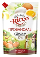Майонез Mr. Ricco Organic Провансаль 67%, 800мл
