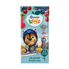 Сок детский ФрутоНяня Банан, яблоко, вишня и малина с 6 месяцев, 200мл