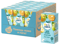 Сок детский ФрутоНяня Мультифрукт с 6 месяцев, 200мл х 18 шт