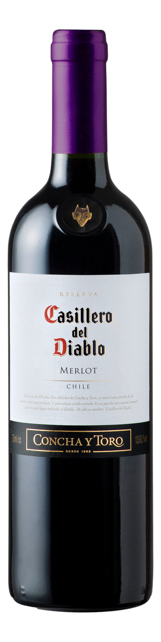 Изображение товара Вино Casillero del Diablo Merlot красное сухое, 0.75л