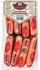 Сосиски Сибирские колбасы Молочные, 800г