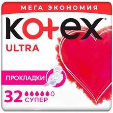 Прокладки гигиенические Kotex Ultra Net Super, 32шт