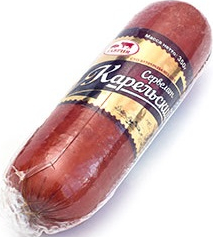 Колбаса Таврия Сервелат Карельский варено-копченая, 300г