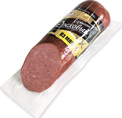 Колбаса Таврия Сервелат Ореховый варено-копченая, 350г