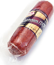 Колбаса Таврия Сервелат варено-копченая ГОСТ, 300г