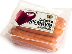 Сосиски Таврия Премиум с молоком, 490г