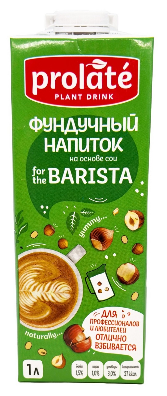 Напиток соевый Prolate For the barista фундук, 1л