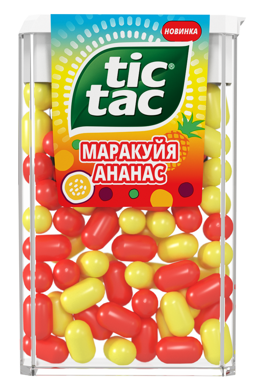 Драже Tic Tac маракуйя и ананас, 49г