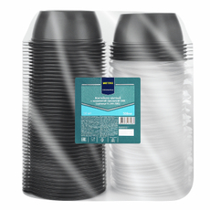 METRO PROFESSIONAL Контейнер с крышкой пластиковый черный 14.4 х 5.9, 500мл х 50шт