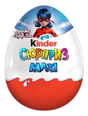 Шоколадное яйцо Kinder Surprise Maxi, 100г