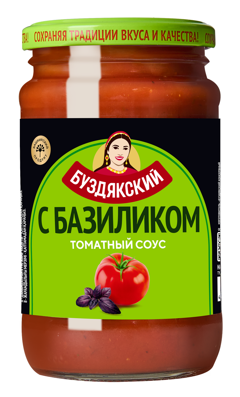 Соус Буздякский Томатный с базиликом, 350г