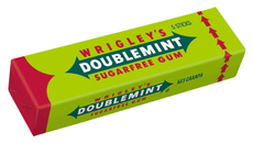Жевательная резинка Wrigley's Doublemint без сахара со вкусом мяты, 13г