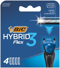 Кассета для бритвенного станка BIC Flex 3 Hybrid, 4шт