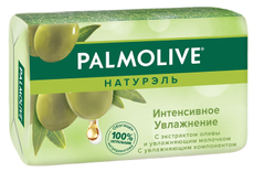 Мыло туалетное Palmolive Натурэль Интенсивное увлажнение с экстрактом оливы и увлажняющим молочком, 90г