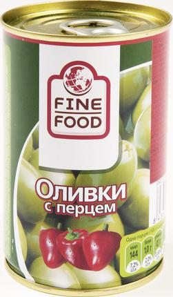 Оливки FINE LIFE фаршированные перцем, 300 г купить с доставкой на дом ...