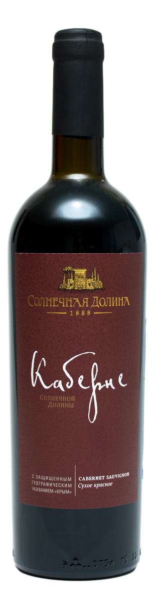 Изображение товара Вино Солнечная Долина Каберне красное сухое, 0.75л