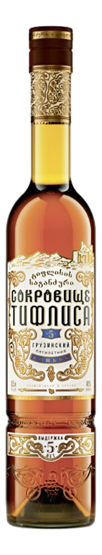 Изображение товара Коньяк Сокровище Тифлиса 5 лет 0.5л грузинский премиум напиток