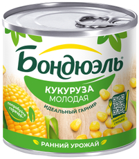 Кукуруза Бондюэль молодая, 212мл