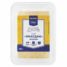 METRO Chef Сыр Маасдам полутвердый нарезка 45%, 500г