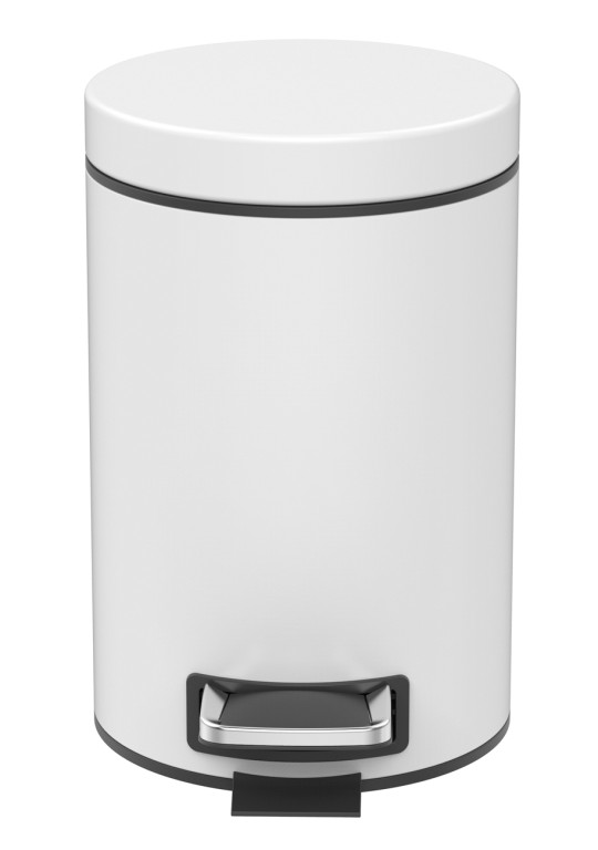 Tarrington House Контейнер для мусора с педалью белый 5л, 21 х 21 х 28см