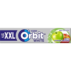 Жевательная резинка Orbit White Сочное яблоко без сахара, 20г