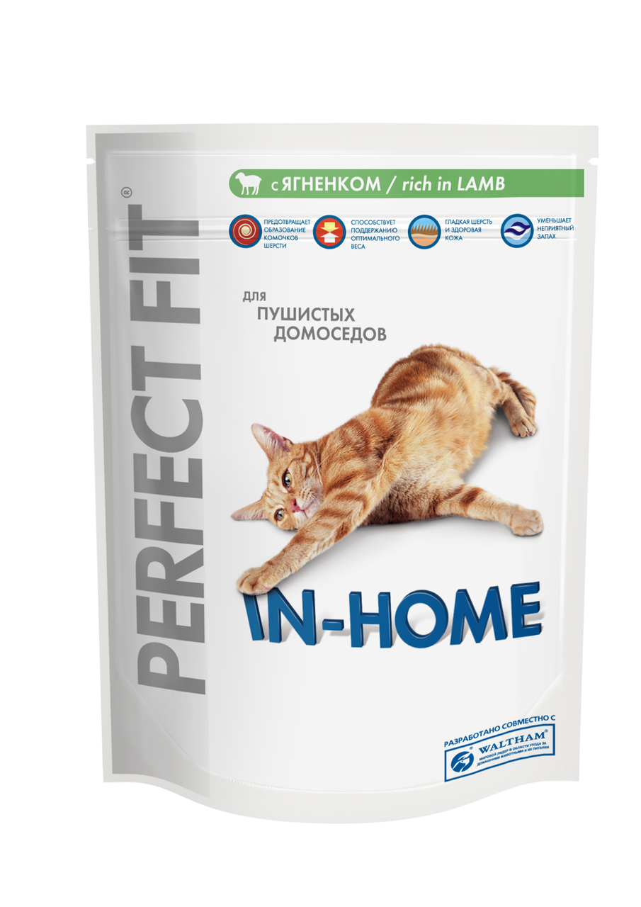 Корм для кошек PERFECT FIT In-Home с Ягненком, 750г купить с доставкой ...